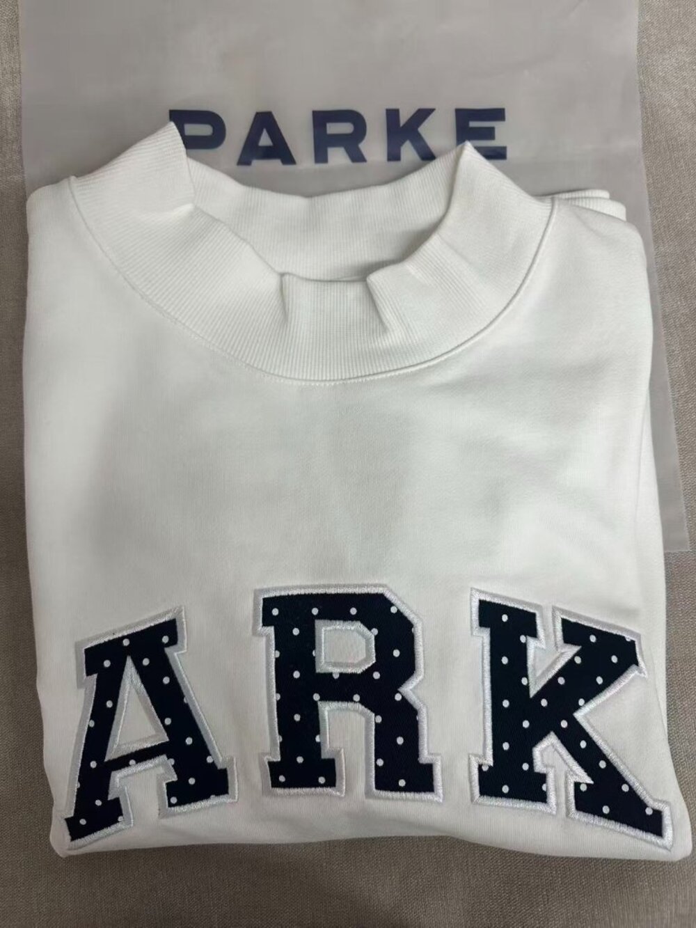 PARKE Varsity Mock Neck Sweatshirt